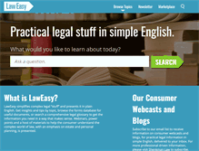 Tablet Screenshot of laweasy.com